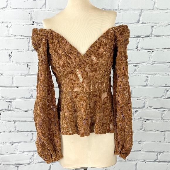 Tularosa Revolve Cameron Lace Off the Shoulder
Top Women’s Medium Camel Brown - Picture 7 of 13